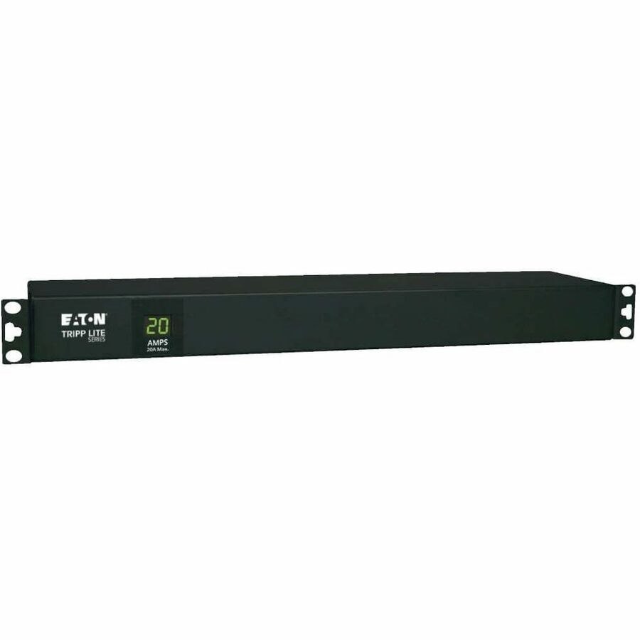 Eaton Tripp Lite Series 2kW Single-Phase Local Metered PDU, 100-127V Outlets (12 5-15/20R), L5-20P/5-20P Input, 6 ft. (1.83 m) Cord, 1U Rack-Mount