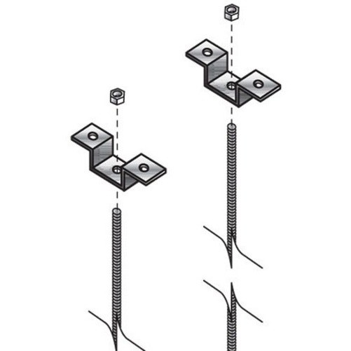 Black Box Ceiling Mount for Cable Ladder - Black - TAA Compliant