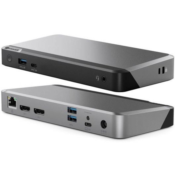 Alogic USB Type C Docking Station for Notebook/Monitor - 100 W - Black, Space Gray - TAA Compliant