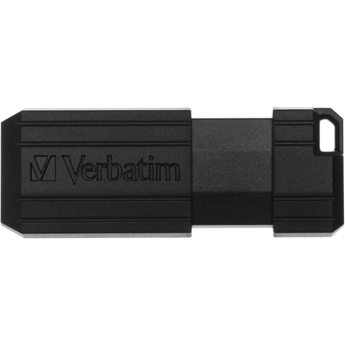 Verbatim 8GB PinStripe USB Flash Drive - Black (400 Bulk)