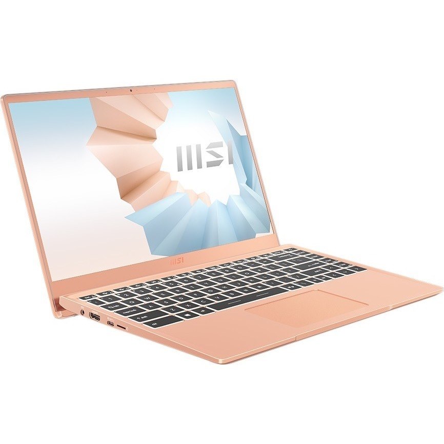 MSI Modern 14 B11MO-608 14" Rugged Notebook - Full HD - Intel Core i7 11th Gen i7-1165G7 - 8 GB - 512 GB SSD - Beige Mousse