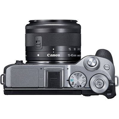 Canon EOS M6 Mark II 32.5 Megapixel Mirrorless Camera with Lens - 0.59" - 1.77" - Silver