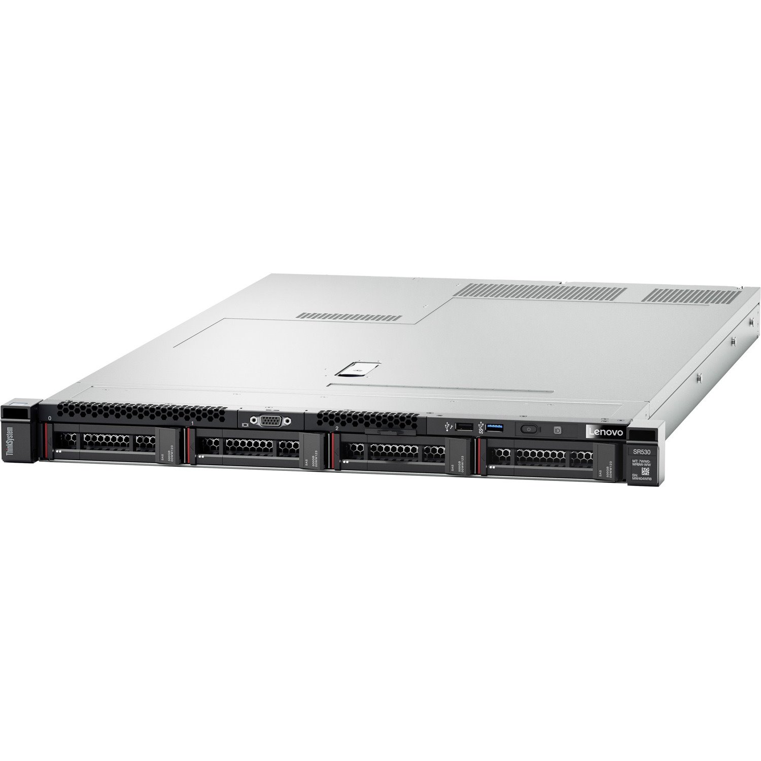 Lenovo ThinkSystem SR530 7X08A03RAU 1U Rack Server - 1 Xeon Silver 4114 2.20 GHz - 16 GB RAM - 12Gb/s SAS, Serial ATA/600 Controller