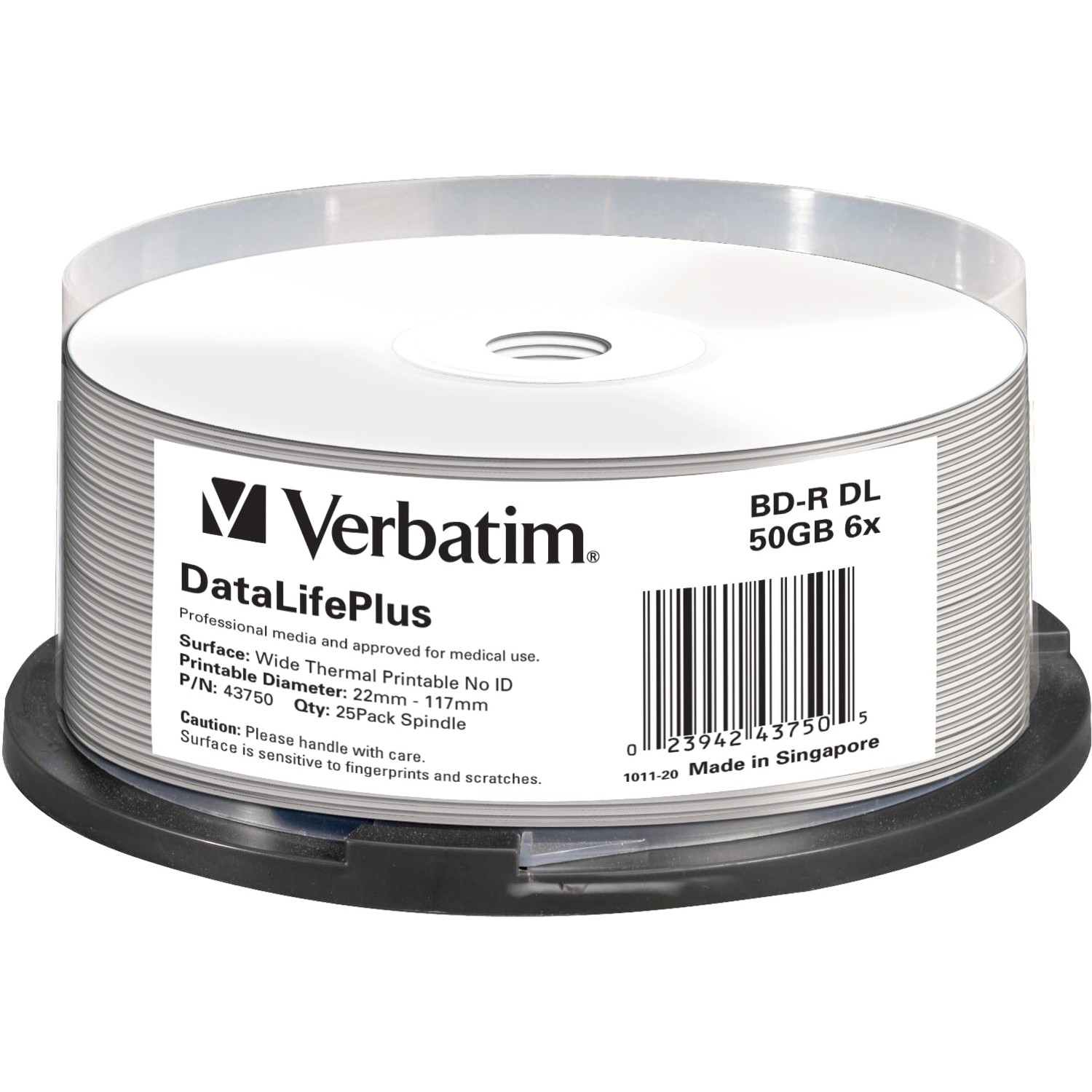 Verbatim DataLifePlus 43750 Blu-ray opneembaar - BD-R - 6x - 50 GB - 25