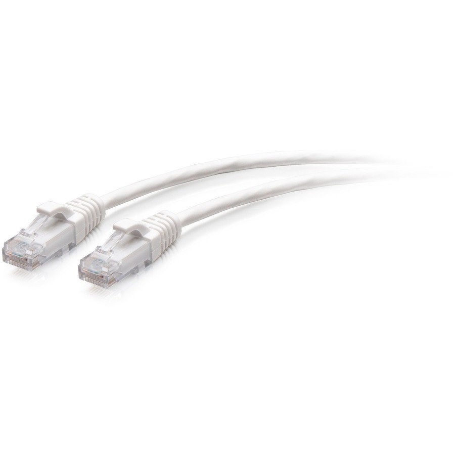 C2G 1FT Cat6a White Slim Ethernet