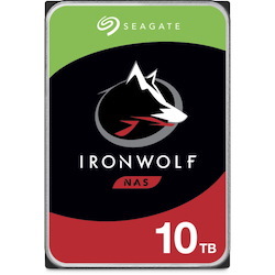 Seagate IronWolf ST10000VN0008 10 TB Hard Drive - 3.5" Internal - SATA (SATA/600) - Conventional Magnetic Recording (CMR) Method