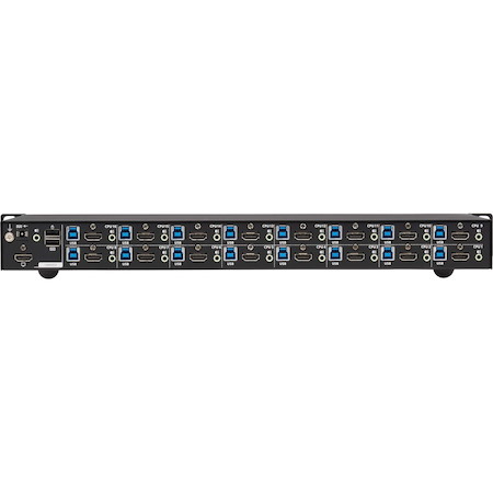 Eaton Tripp Lite Series 16-Port 4K HDMI/USB KVM Switch - 4K 60 Hz Video/Audio, USB Peripheral Sharing, 1U Rack-Mount, TAA