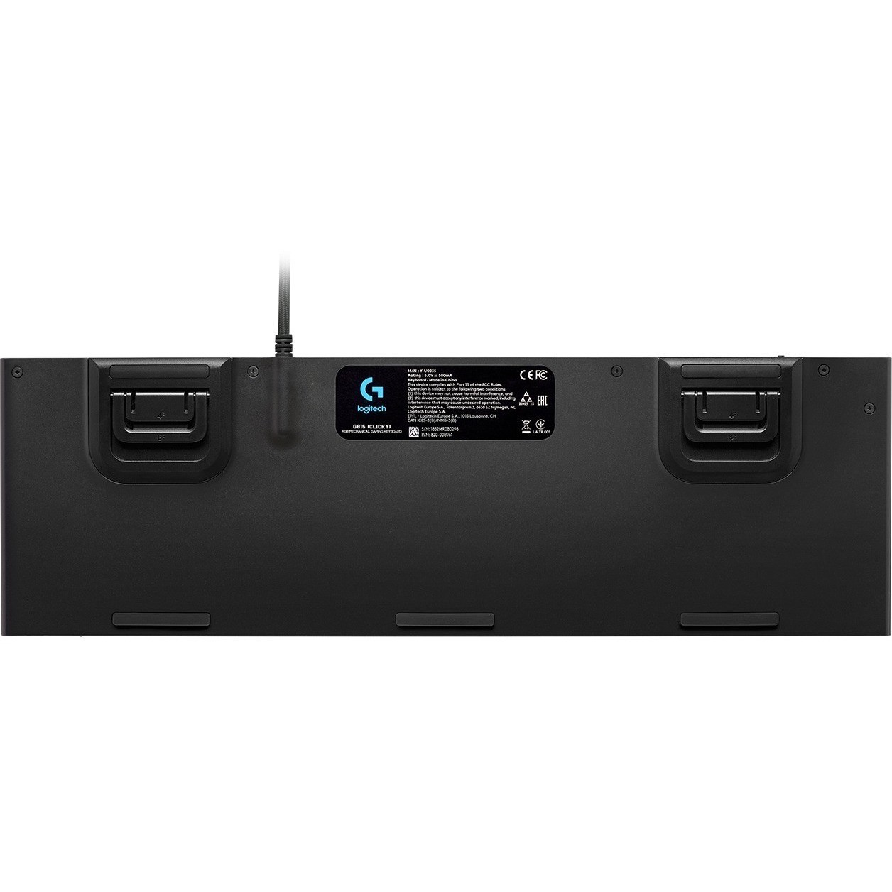 Logitech G815 Gaming-toetsenbord - Kabel Verbinding - USB Interface - Frans - AZERTY indeling - Zwart