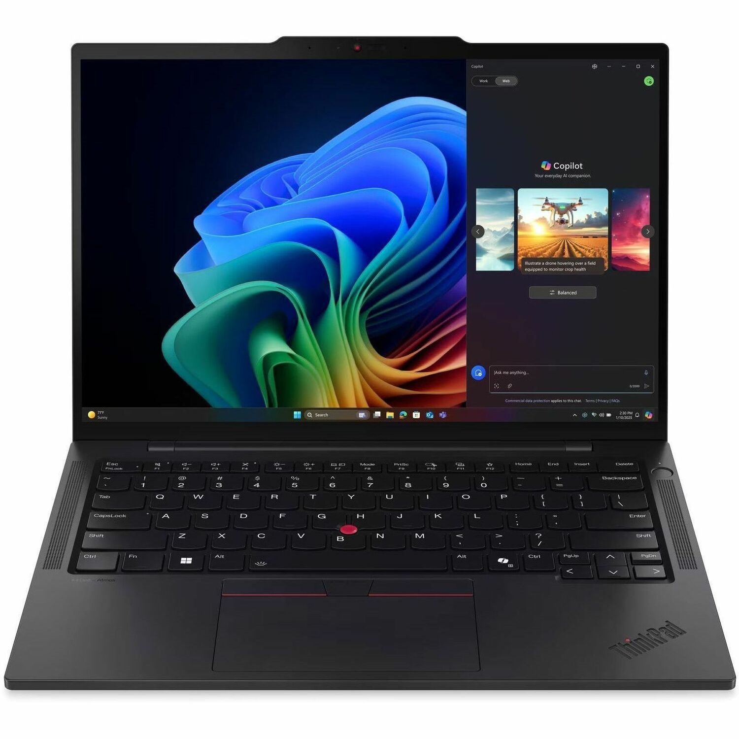 Lenovo ThinkPad T14s Gen 6 21R1002LAU 14" Notebook - WUXGA - Intel Core Ultra 5 225U - 16 GB - 512 GB SSD - English Keyboard - Black