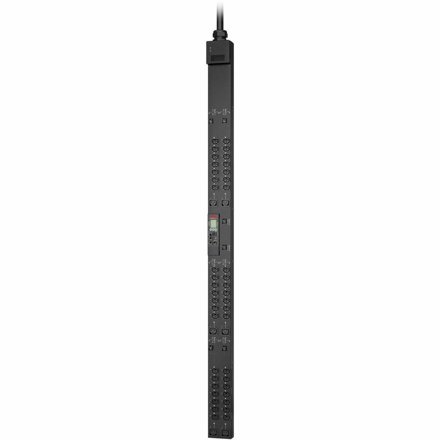 APC NetShelter Rack PDU, Switched, 0U, 17.3kW 208V 3-phase 60A, (42) C13/C15 and (6) C19/C21 outlets [TAA]