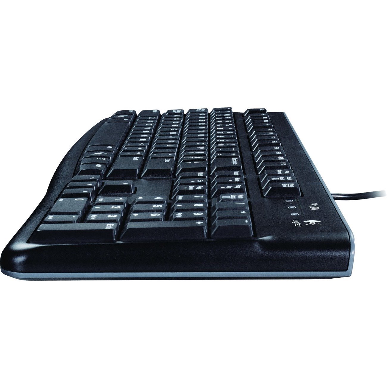 Logitech K120 Keyboard - Cable Connectivity - USB Interface - Czech - Black