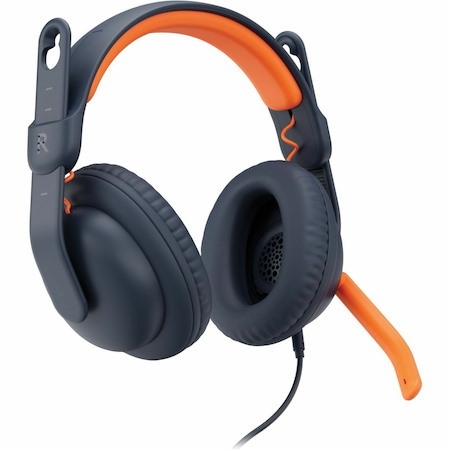 Logitech Zone Learn Wired Headset with Microphone for Learners, Comfortable and Adjustable Fit for Kids, USB C