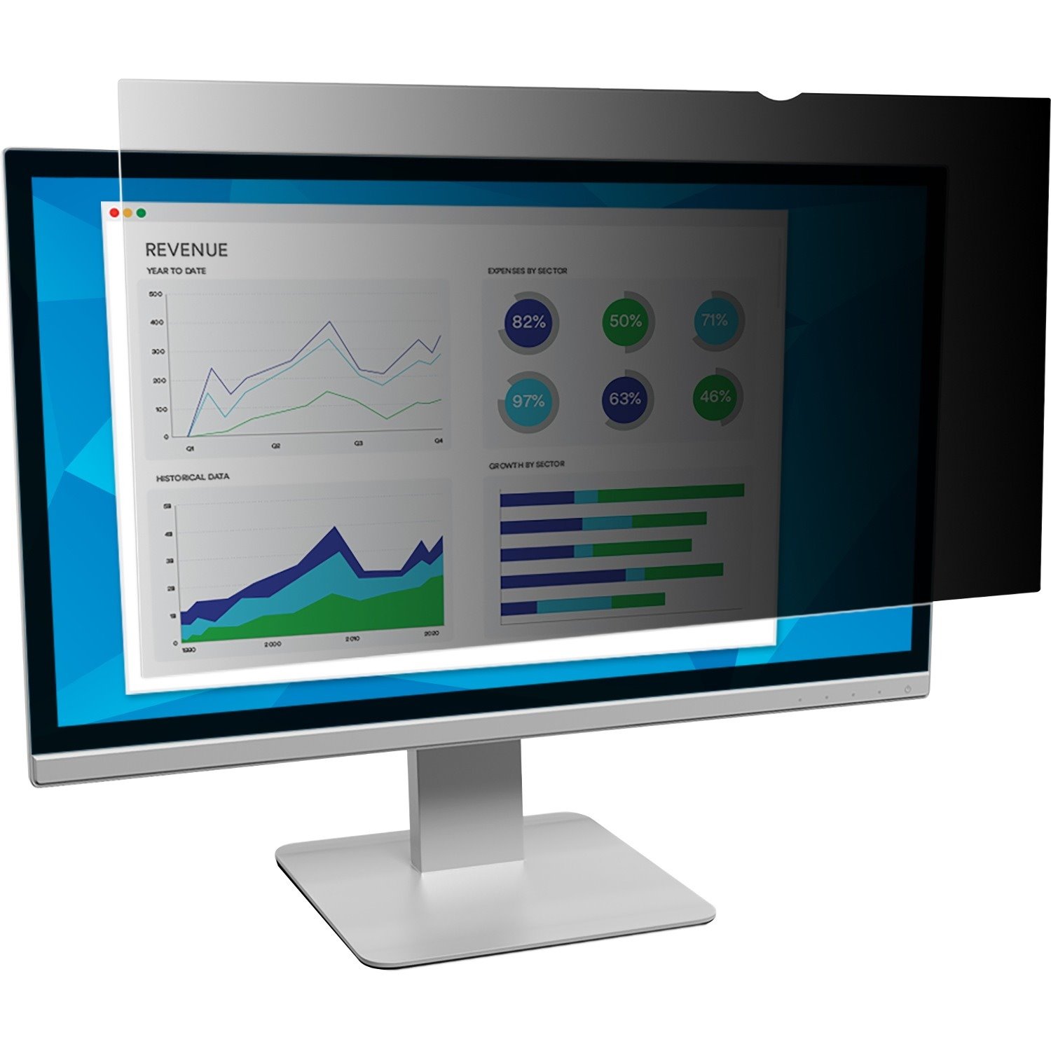 3M&trade; Privacy Filter for 19.5in Monitor, 16:10, PF195W1B