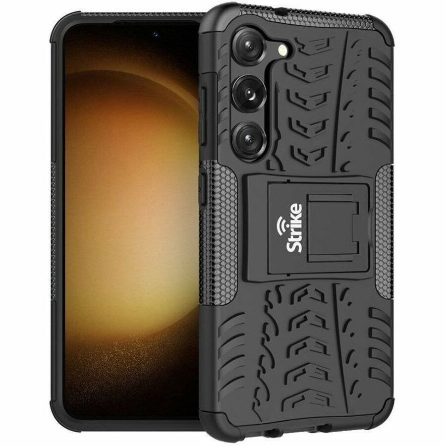 Strike Rugged Case for Samsung Galaxy S23+ Smartphone - Textured - Black