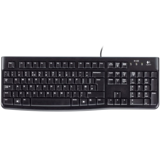 Logitech K120 Keyboard - Cable Connectivity - English (US)