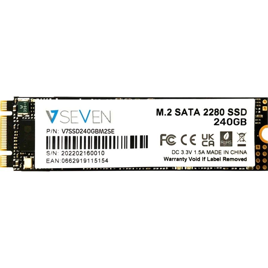 V7 V7SSD240GBM2SE 240 GB Solid State Drive - M.2 Internal - SATA (SATA/600)