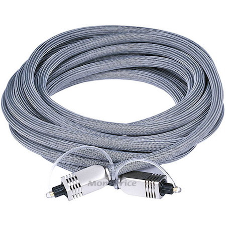 Monoprice 15ft Premium Optical Toslink Cable with Metal Fancy Connector