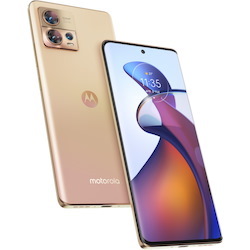 Motorola Mobility edge 30 fusion 128 GB Smartphone - 6.6" P-OLED Full HD Plus 2400 x 1080 - Octa-core (Cortex X1Single-core (1 Core) 2.90 GHz + Cortex A78 Triple-core (3 Core) 2.40 GHz + Cortex A55 Quad-core (4 Core) 1.80 GHz - 8 GB RAM - Android 12 - 5G - Solar Gold