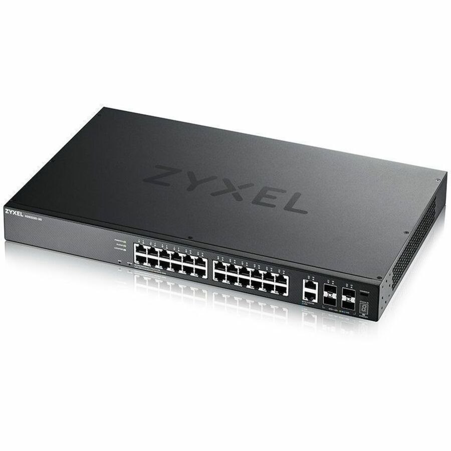 ZYXEL XGS2220 XGS2220-30 26 Ports Manageable Ethernet Switch - Gigabit Ethernet, 2.5 Gigabit Ethernet, 5 Gigabit Ethernet, 10 Gigabit Ethernet - 1000Base-T, 2.5GBase-T, 5GBase-T, 10GBase-T, 1000Base-X, 10GBase-X