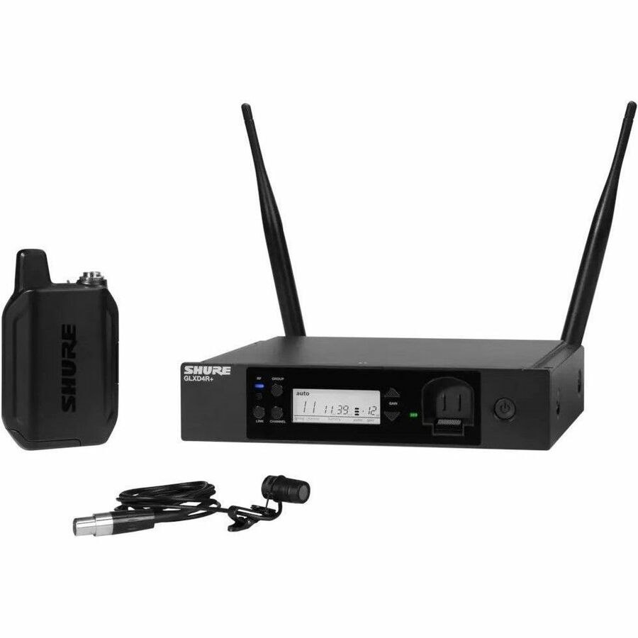 Shure GLXD14R+/85 Digital Wireless Rack System with WL185 Lavalier Microphone