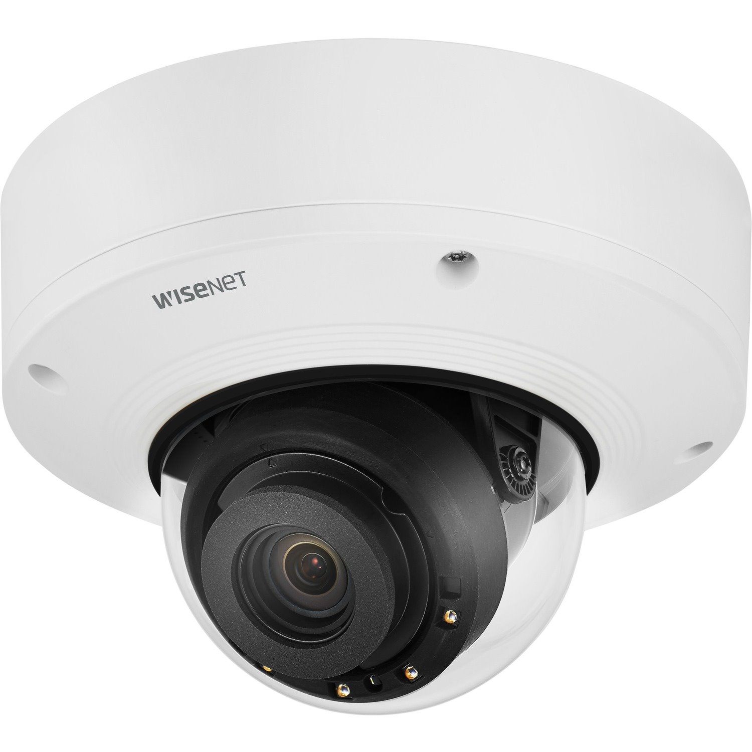 Wisenet XNV-8081RE 6 Megapixel Outdoor HD Network Camera - Color, Monochrome - Dome - White