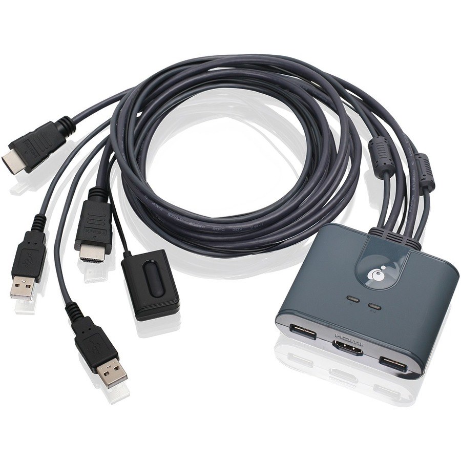 IOGEAR 2-Port Full HD KVM Switch with HDMI and USB Connections