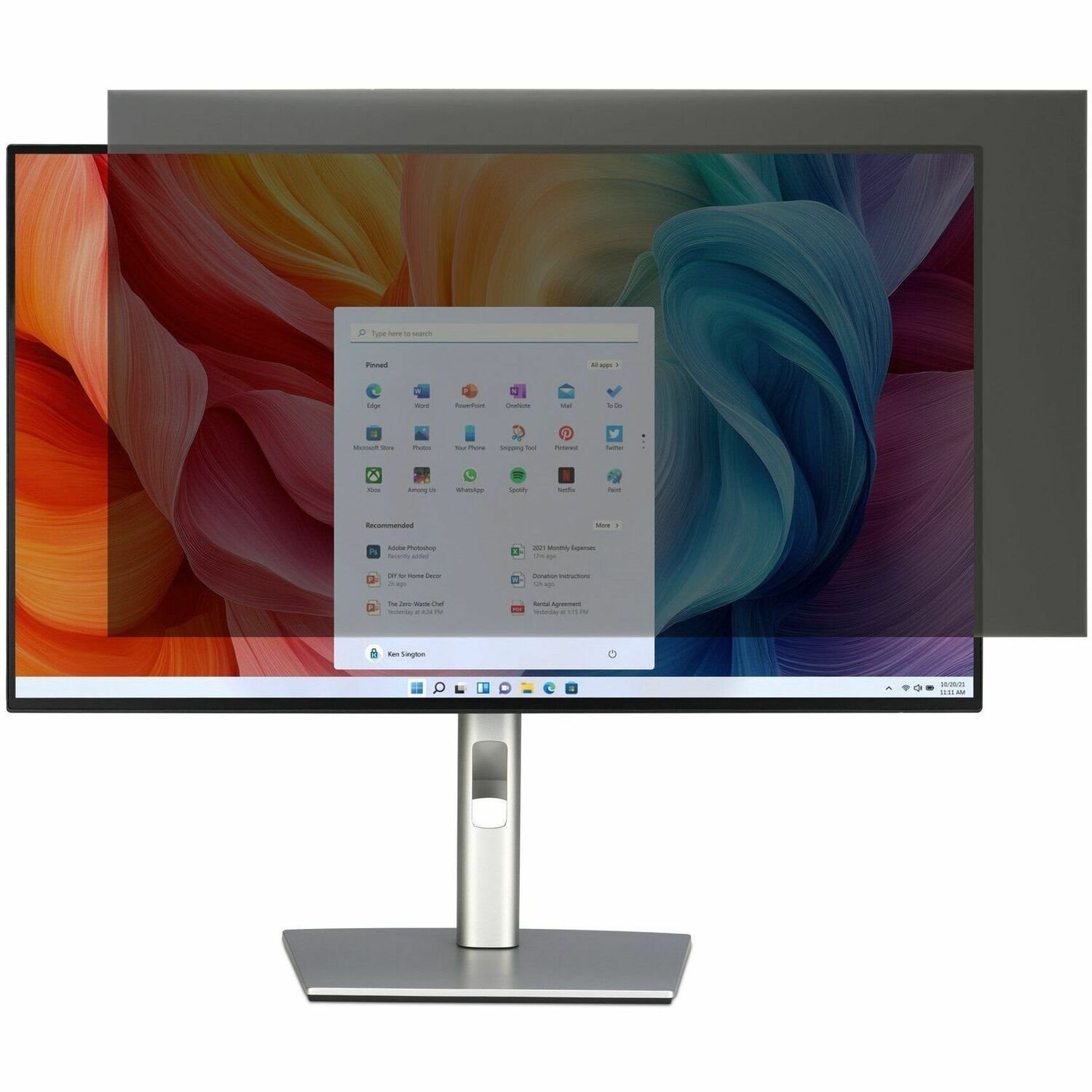 Kensington High Clarity Privacy Screen Filter for Monitors 24.0" (16:9)