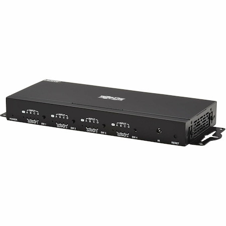 Eaton Tripp Lite Series 4x4 HDMI Matrix Switch/Splitter with Remote Control and Multi-Resolution Support, 4K 60 Hz, HDR, 4:4:4, TAA