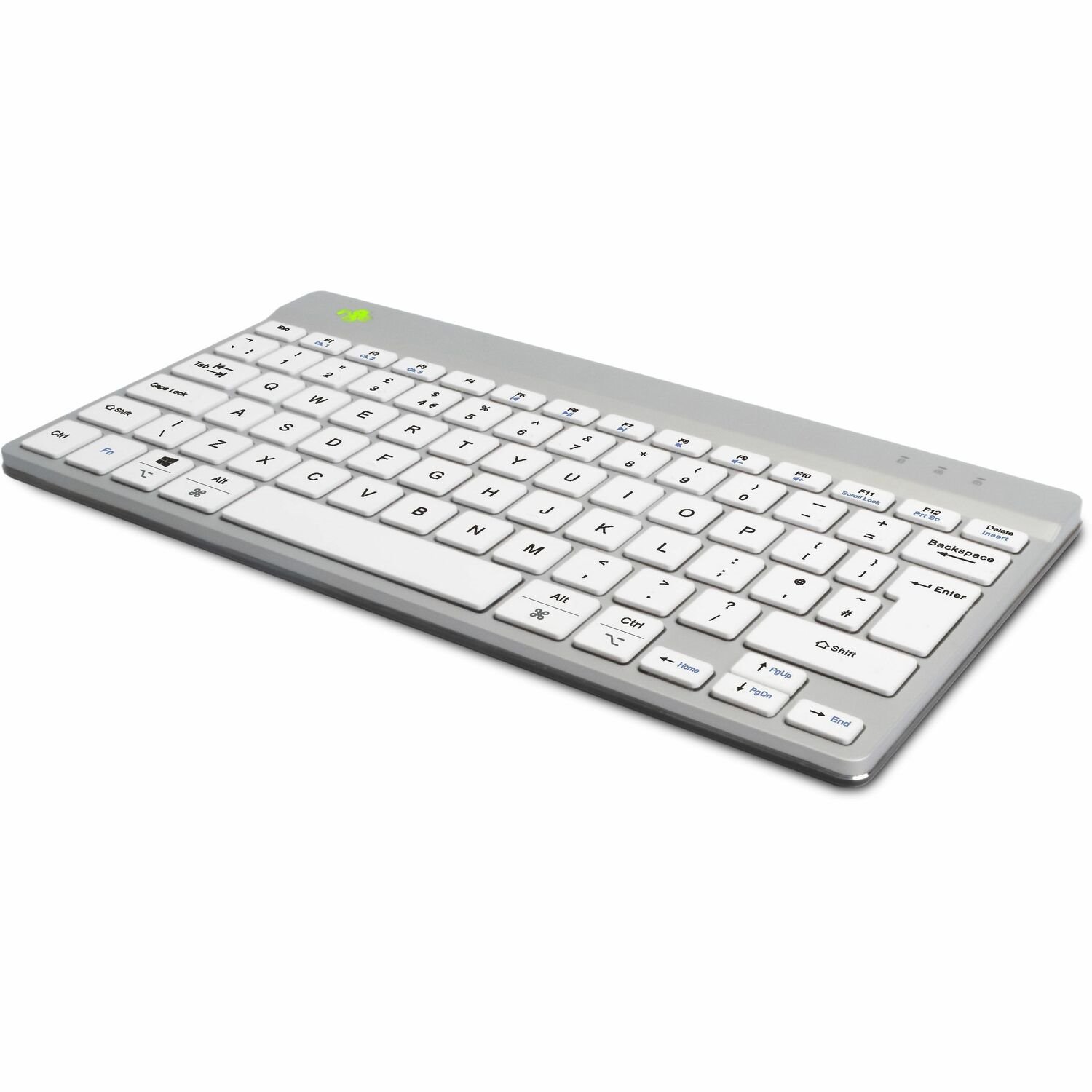 R-Go Compact Break Toetsenbord - Compact - Draadloos Verbinding - USB Type C Interface - Engels (UK) - QWERTY indeling - Wit