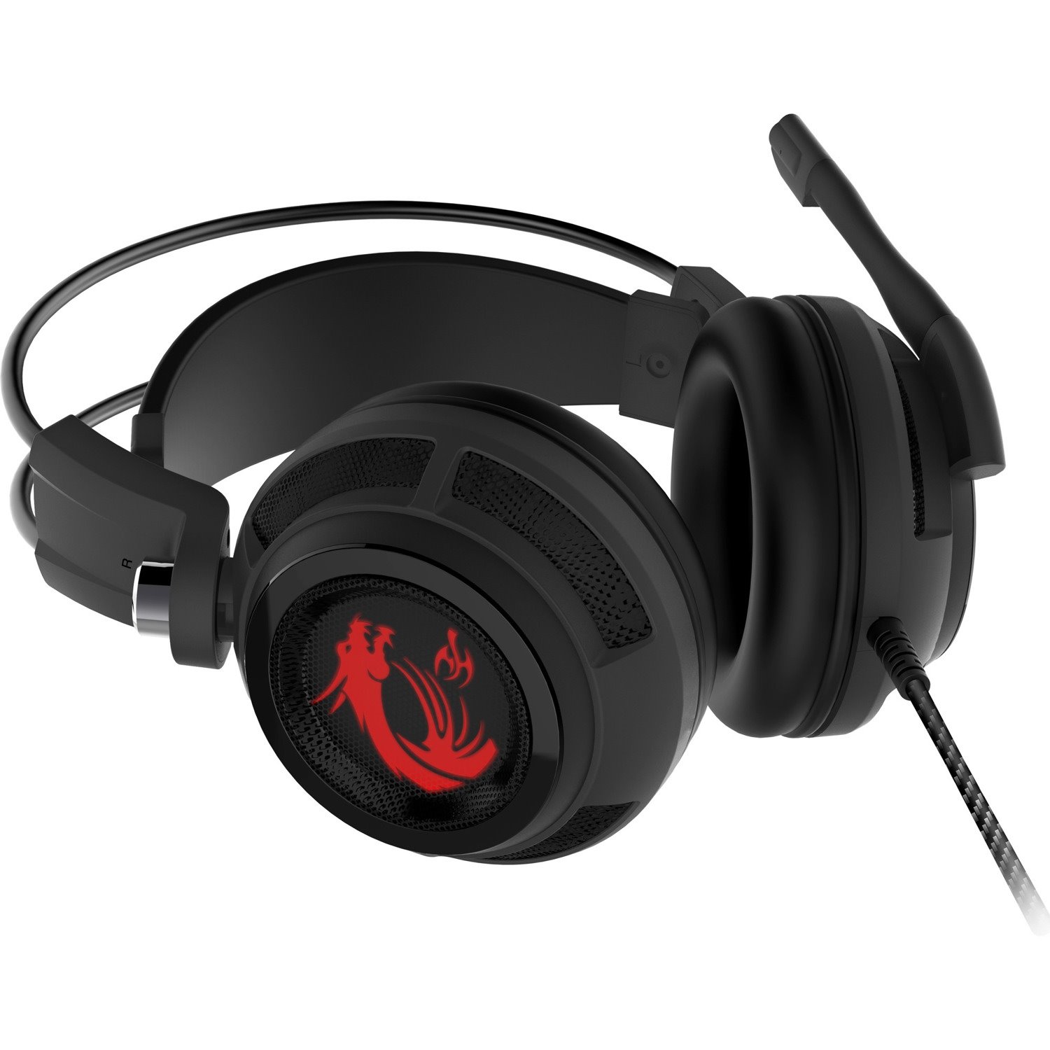 MSI DS502 Wired Over-the-head Stereo Gaming Headset - Black