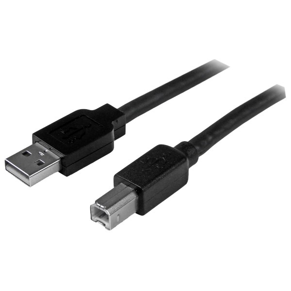 StarTech.com 15m / 50 ft Active USB 2.0 A to B Cable - M/M