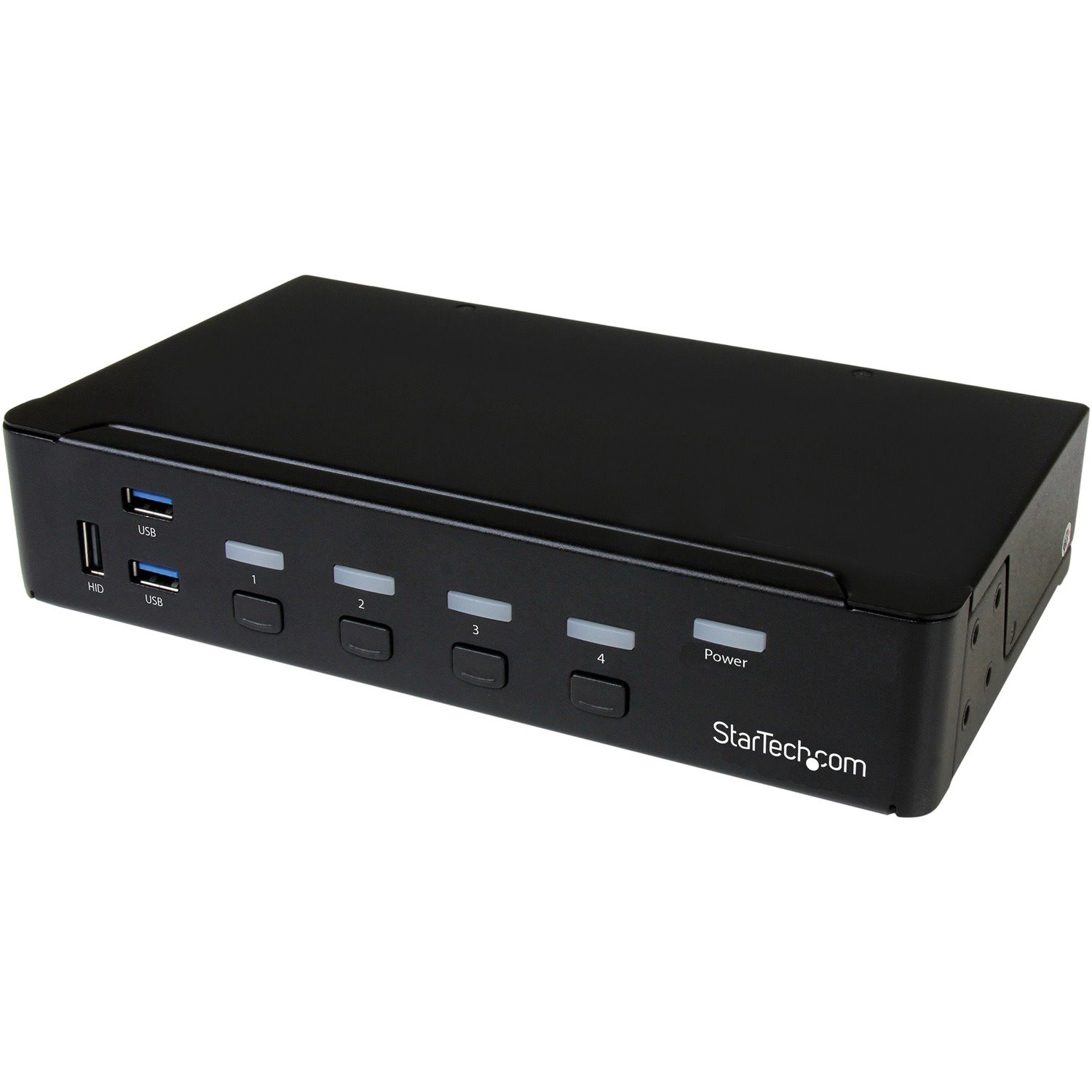 StarTech.com 4-Port DisplayPort KVM Switch - DP KVM Switch with Built-in USB 3.0 Hub for Peripherals - 4K 30 Hz