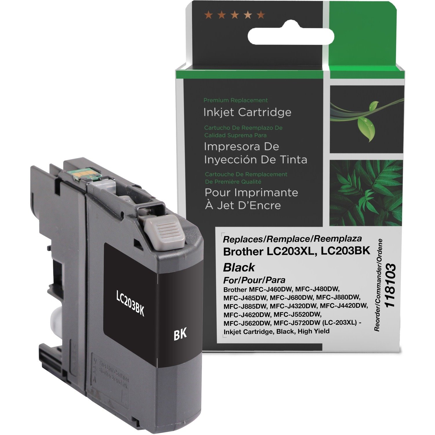 Clover Imaging Remanufactured High Yield Black Ink Cartridge for Brother LC203XL
