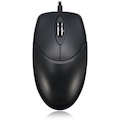 Adesso HC-3003PS Mouse - PS/2 - Optical - 3 Button(s) - Black