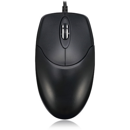 Adesso HC-3003PS Mouse - PS/2 - Optical - 3 Button(s) - Black