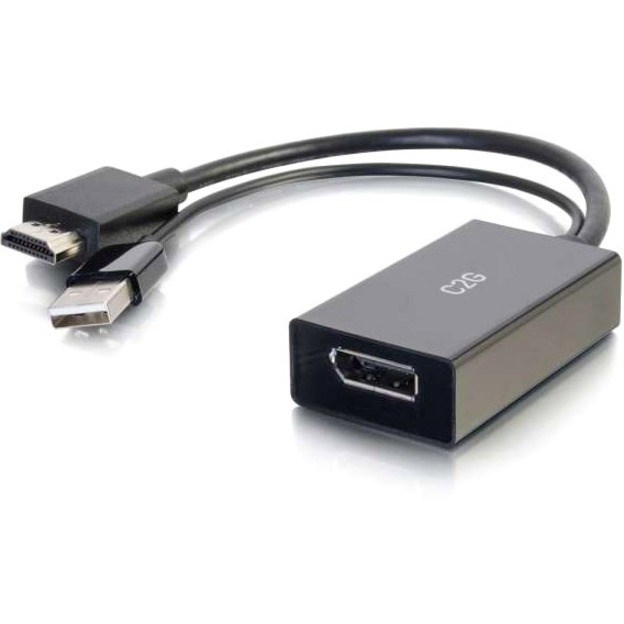 C2G 4K HDMI to DisplayPort Adapter - HDMI to DP Active Video Adapter - M/F