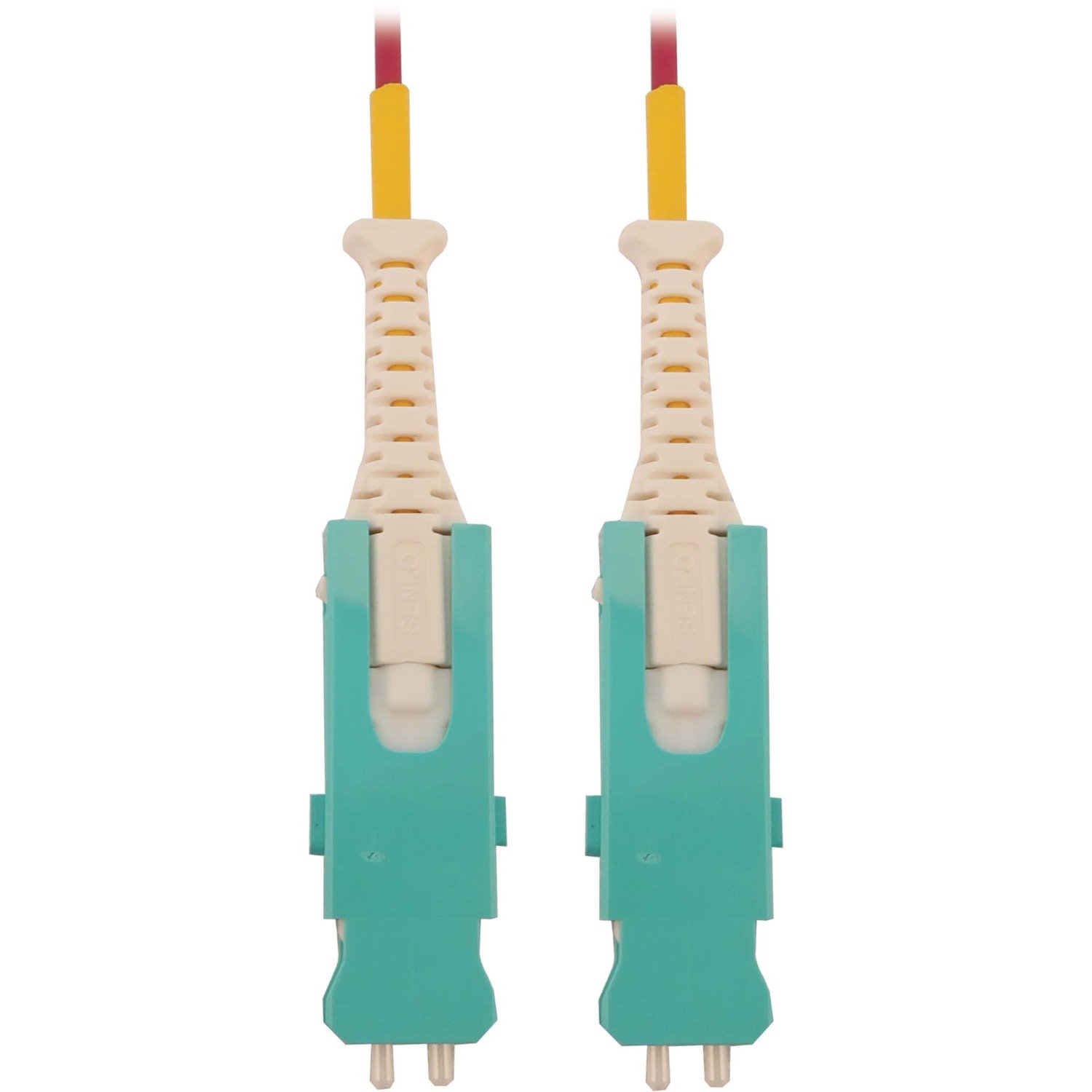 Eaton Tripp Lite Series 400G Multimode 50/125 OM4 Fiber Optic Cable (Duplex SN-PC M/M), LSZH, Magenta, 3 m (9.8 ft.)