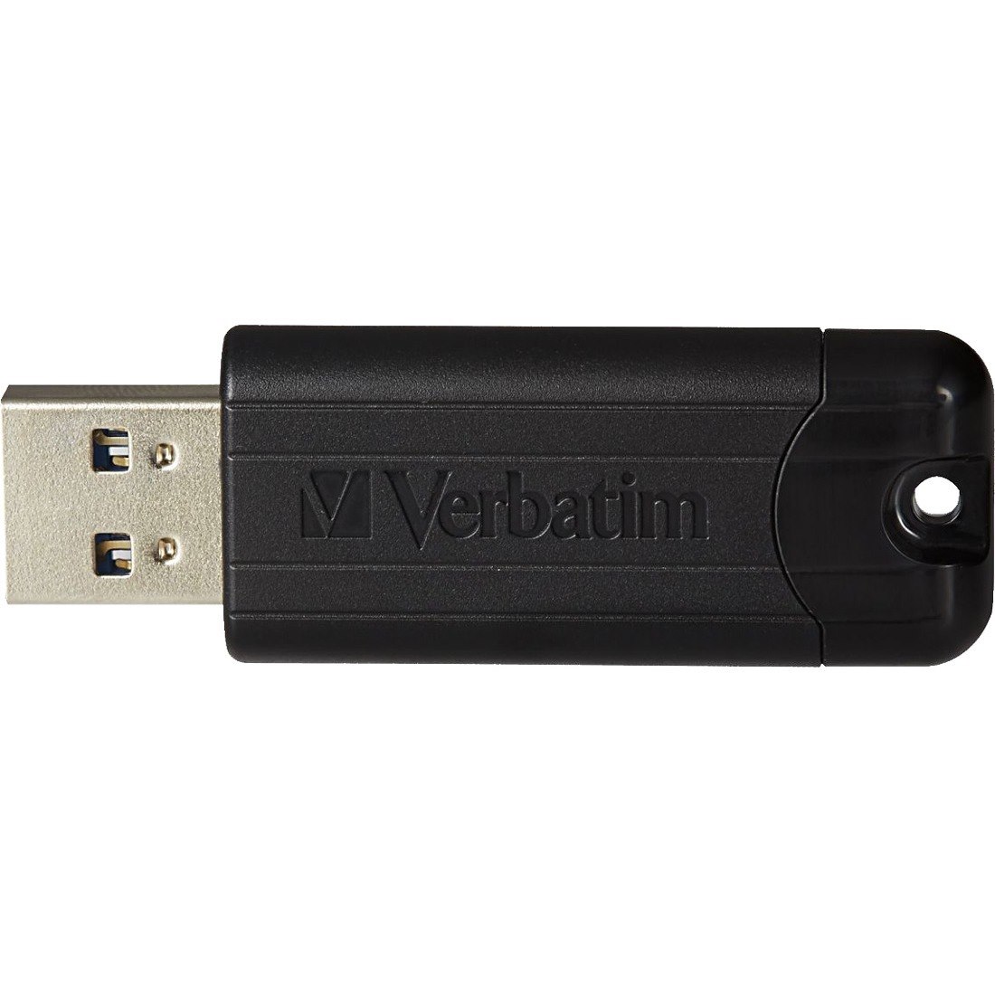 Verbatim PinStripe 128 GB USB 3.2 (Gen 1) Type A Flash Drive - Black