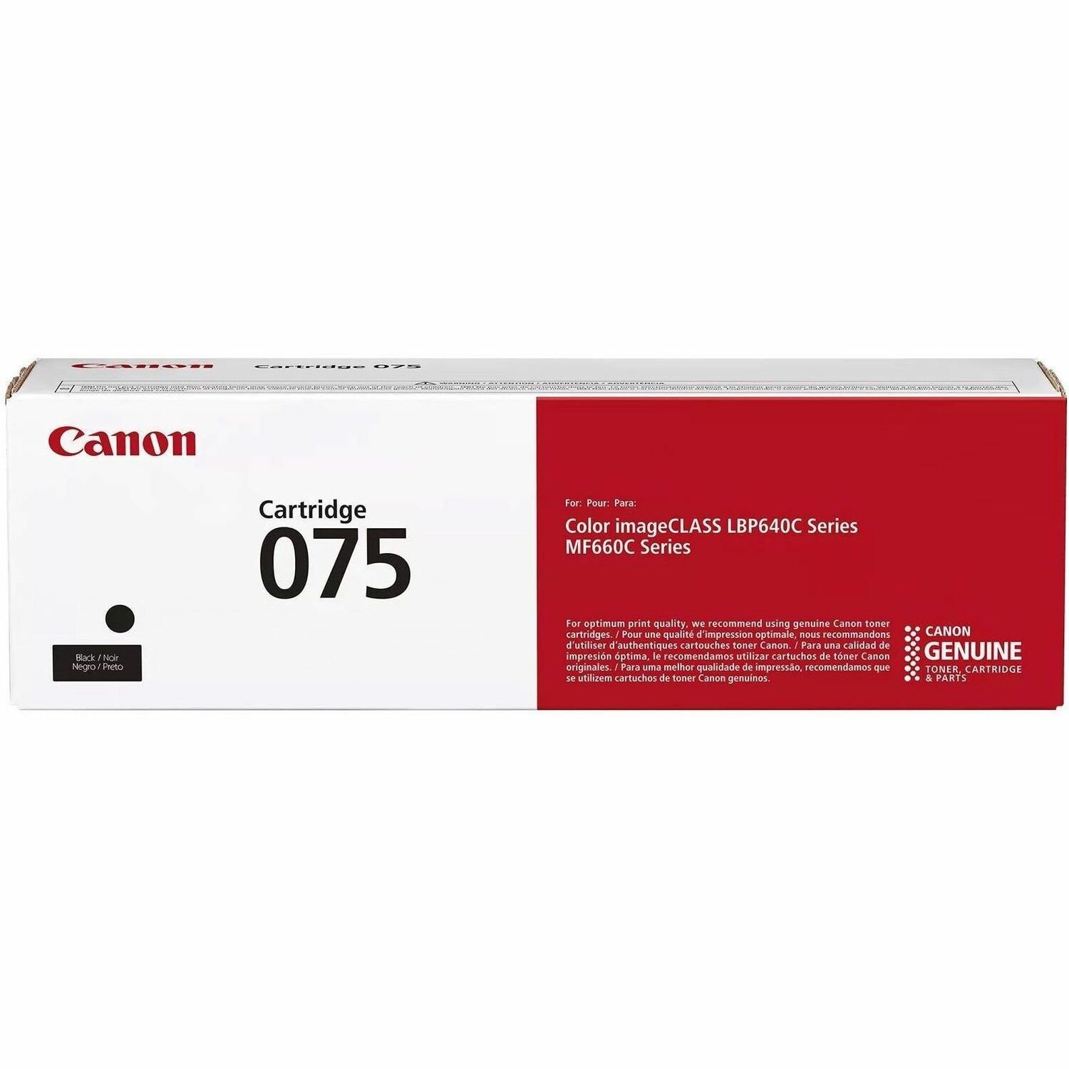 Canon 075 Original Laser Toner Cartridge - Black Pack