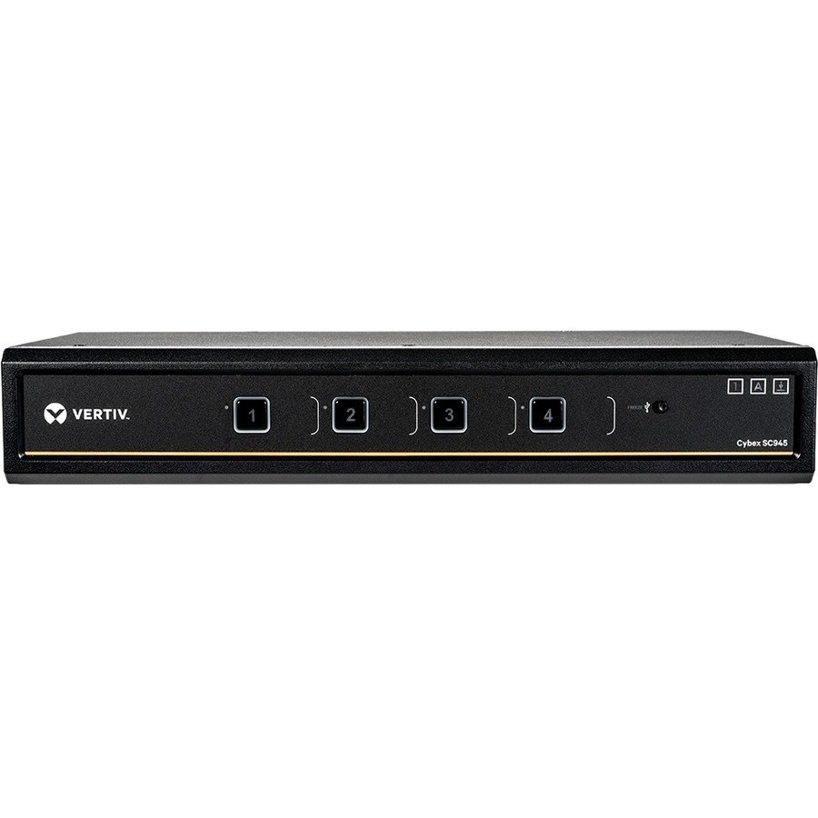 Vertiv Cybex SC945 Secure KVM | Dual Head | 4 Port | DVI-I | NIAP | 4K | USB DPP