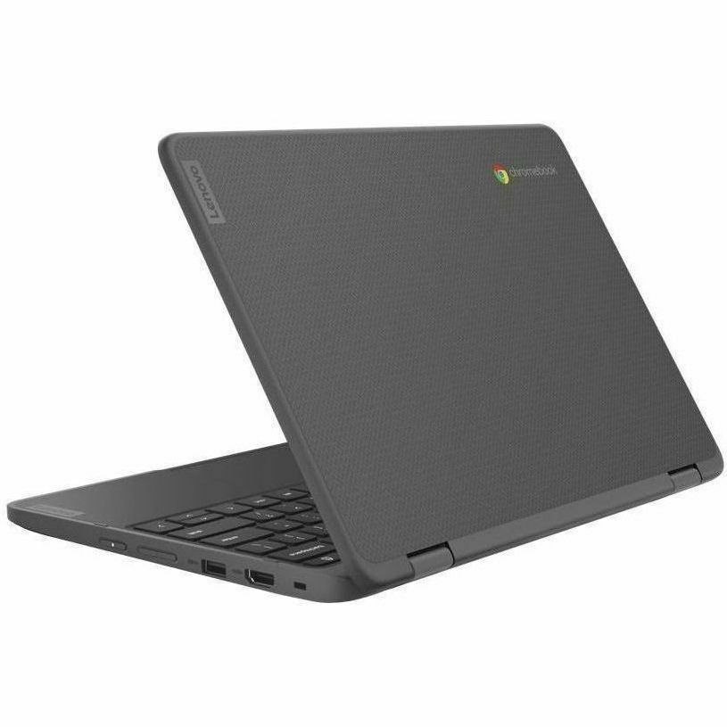 Lenovo 300e Yoga Chromebook Gen 4 82W2000AUS 11.6" Touchscreen Convertible 2 in 1 Chromebook - HD - Octa-core (ARM Cortex A76 + Cortex A55) - 4 GB - 32 GB Flash Memory - English Keyboard - Graphite Gray