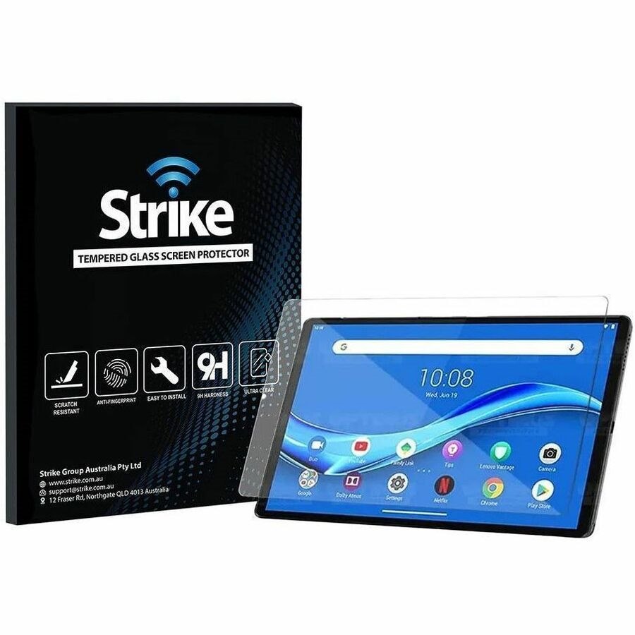 Strike 9H Tempered Glass Screen Protector for Lenovo Tab M10 - Transparency