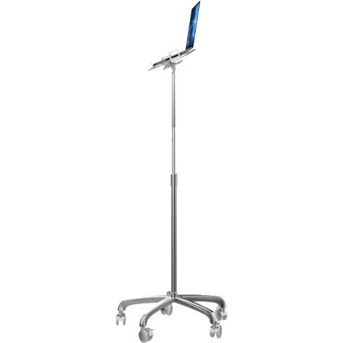 CTA Digital Rolling Floor Stand with Laptop Mount