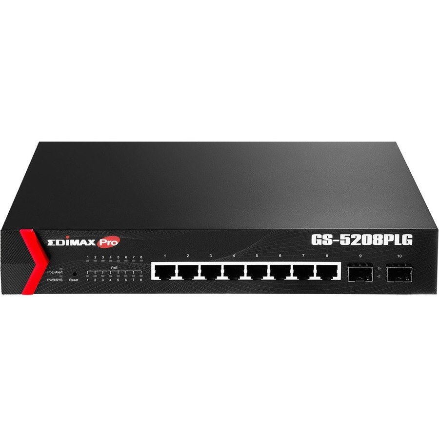 Edimax 8-Port Gigabit PoE+ with 2 SFP Slots Web Smart Switch