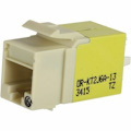 Ortronics Category 6a Keystone Jack, Lacing Cap Termination, Elec Ivory