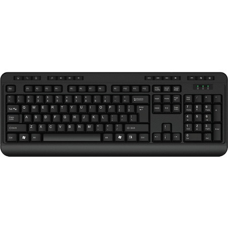 Adesso AKB-132UB Keyboard - Cable Connectivity - USB, PS/2 Interface - English (UK)