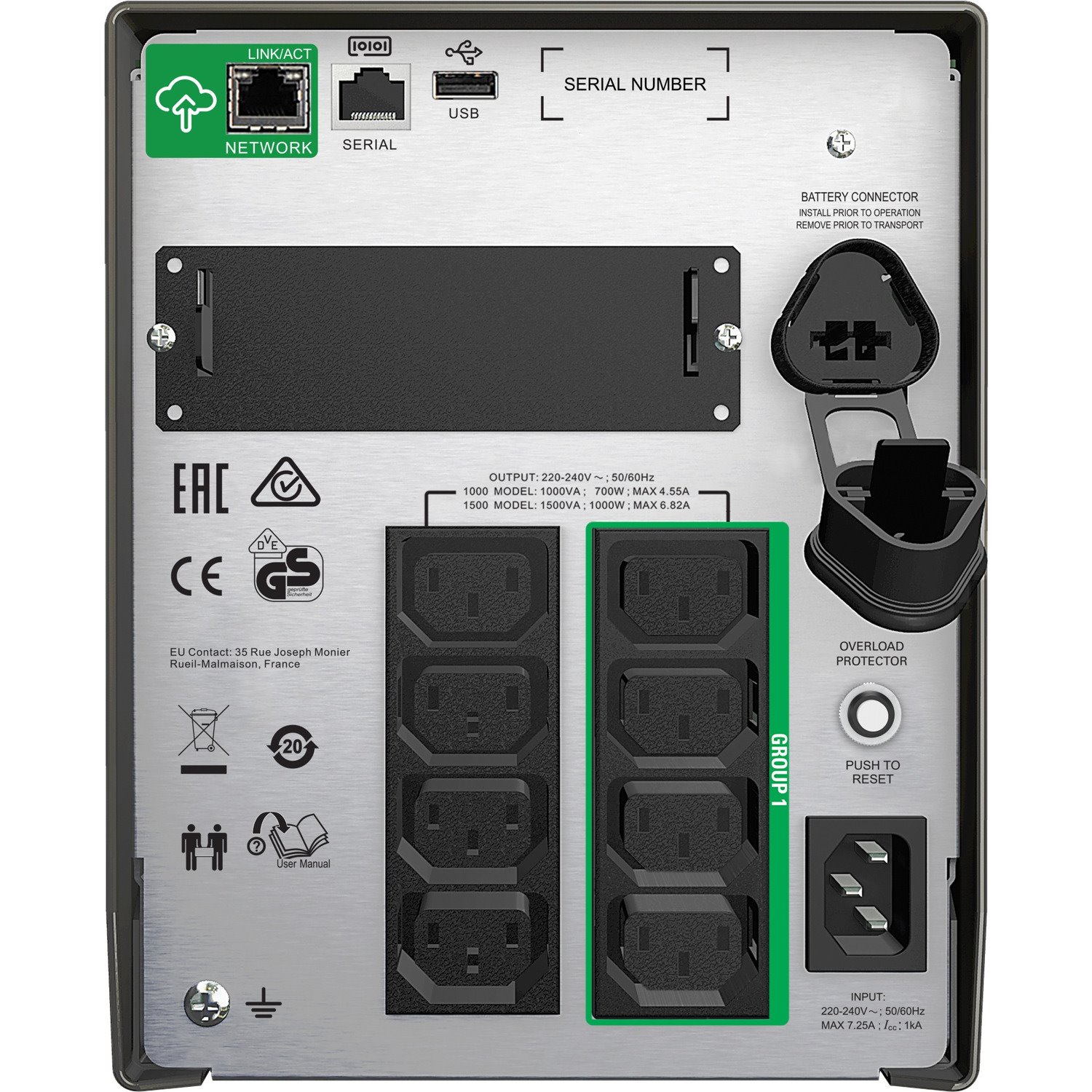 APC by Schneider Electric Smart-UPS Line-interactive UPS - 1 kVA/700 W