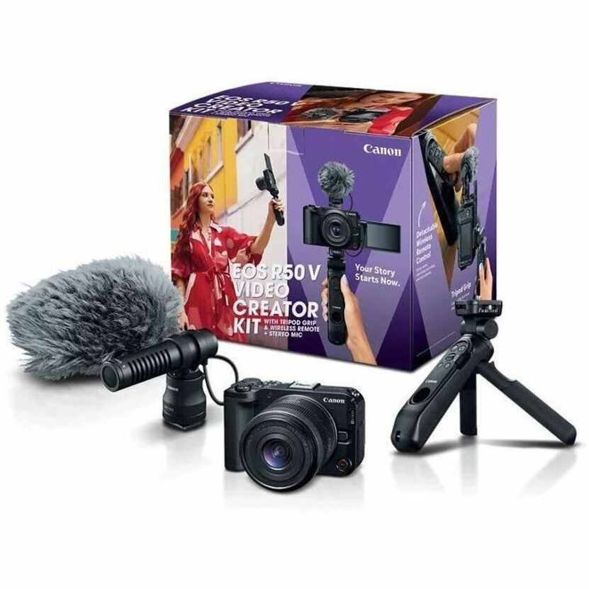 Canon EOS R50 V Mirrorless Camera with Video Creator Kit