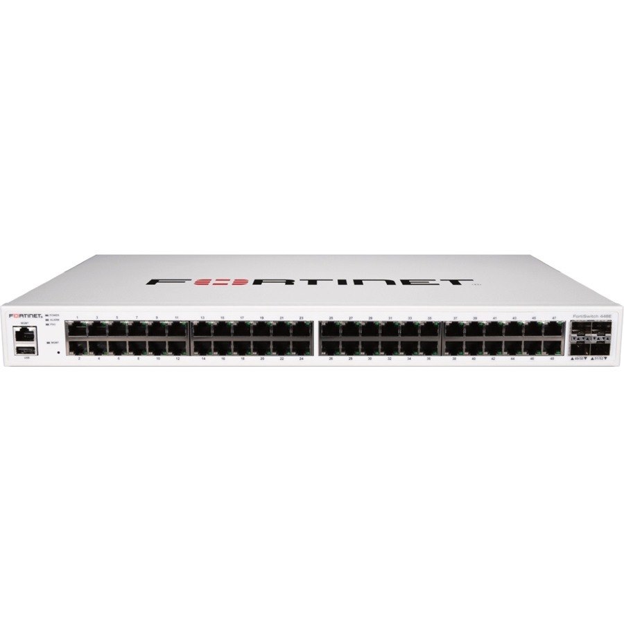 Fortinet FS-448E 48 Ports Ethernet Switch - Gigabit Ethernet, 10 Gigabit Ethernet - 1000Base-T, 10GBase-X