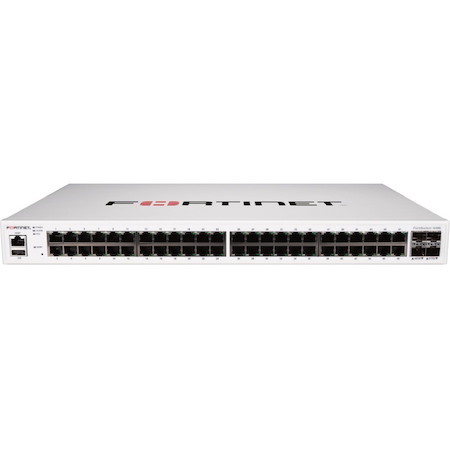 Fortinet FS-448E 48 Ports Ethernet Switch - Gigabit Ethernet, 10 Gigabit Ethernet - 1000Base-T, 10GBase-X